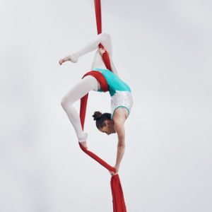 Beautiful Female AerialistGround Acrobat2