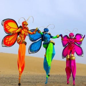 Butterfly Stilt Walkers Dubai Image1