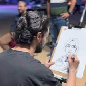 Event Caricaturist Dubai34