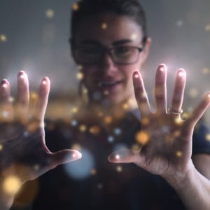 Portrait,Of,An,Young,Man,Is,Using,The,Futuristic,Latest