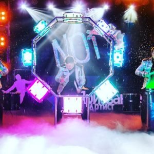 LED Octagon Drum Show1