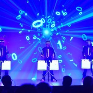 LED Octagon Drum Show2