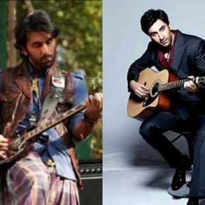 Ranbir Kapoor with guitar musicguitarstation.blogspot.com