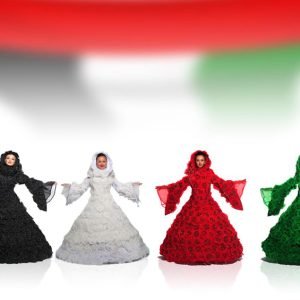 UAE Flag Floral Characters Image2
